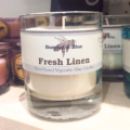 Bumble and Blue Fresh Linen Wooden Wick Candle