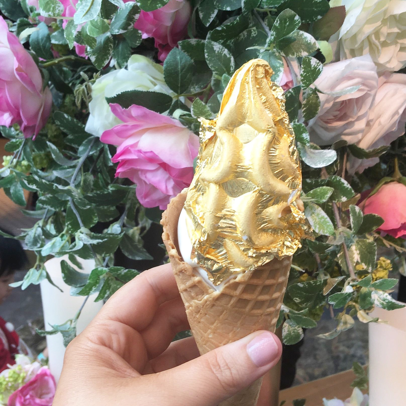 Hong Kong Gold Leaf Ice Cream from I Cremeria