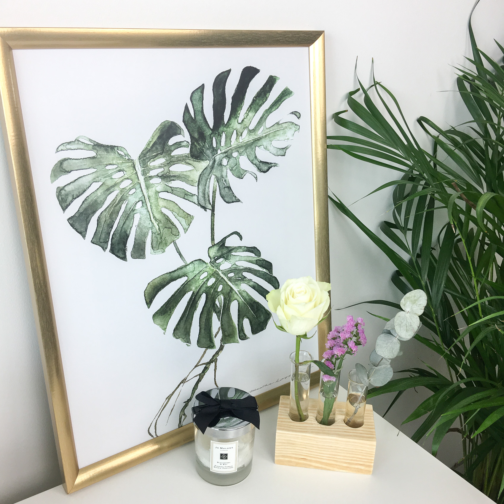 IKEA PS Cabinet, Table, Plants, Living Room Decor, TV Unit, Rattan Mirror, Ikea Nymo Lamp Shade, Maisons DuMonde,West Elm Acrylic Tray, Orchid, Living Room Decore, Interior, Jo Malone, Candle