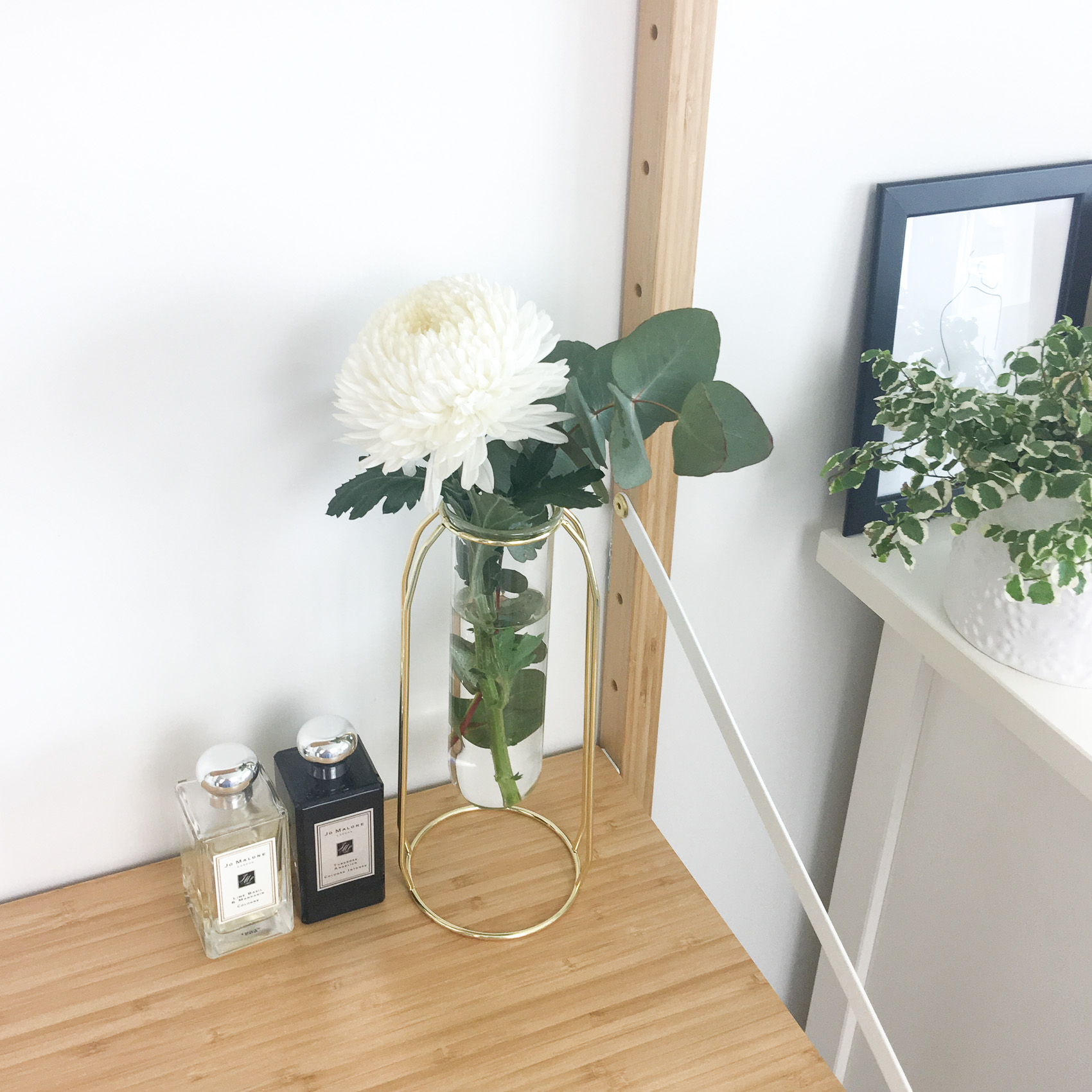 Ikea SVALNAS-Wall-mounted workspace combination bamboo-jo malone perfume -3.JPG